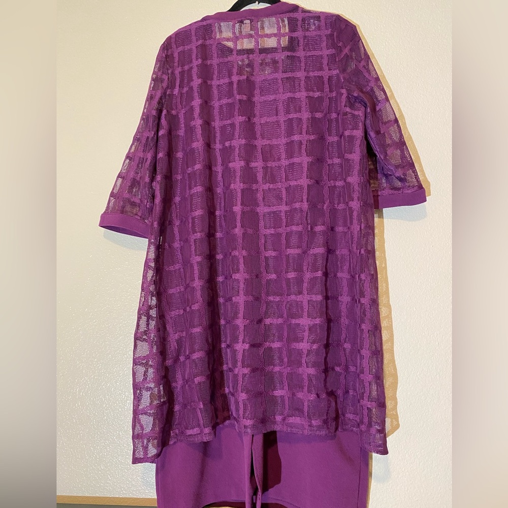Maya Brooke Chic Sleeveless Midi Dress in Deep Purple Size 16 - Picture 2 of 11